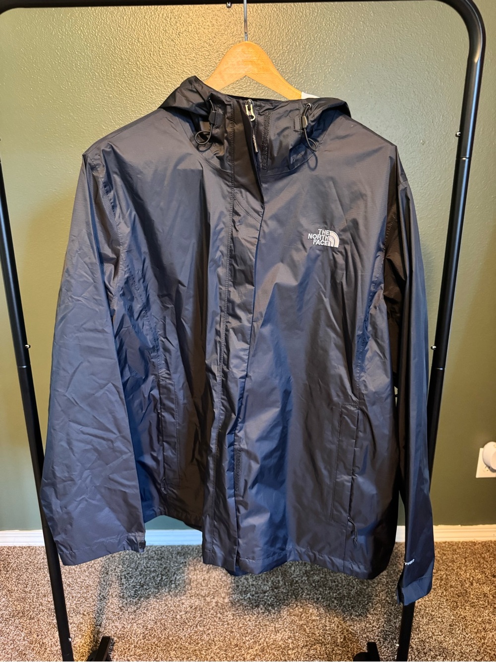 The North Face Women’s Black Hooded Rain Jacket